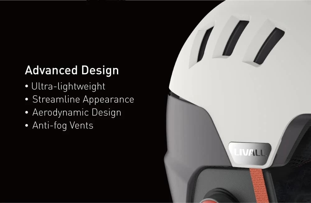 Smart Outdoor Sport Ski Snow Helmet Shield Snowboard Bluetooth Phone Helmet SOS Alert Walkie Talkie Stereo Speaker Livall