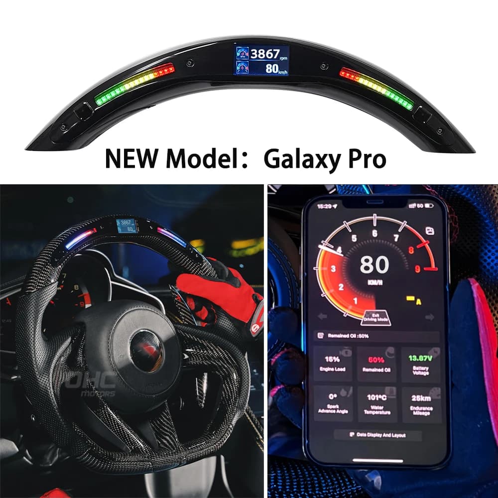 Kit volante con display a LED Uso universale Modello Galaxy Pro (non materiale in fibra di carbonio)