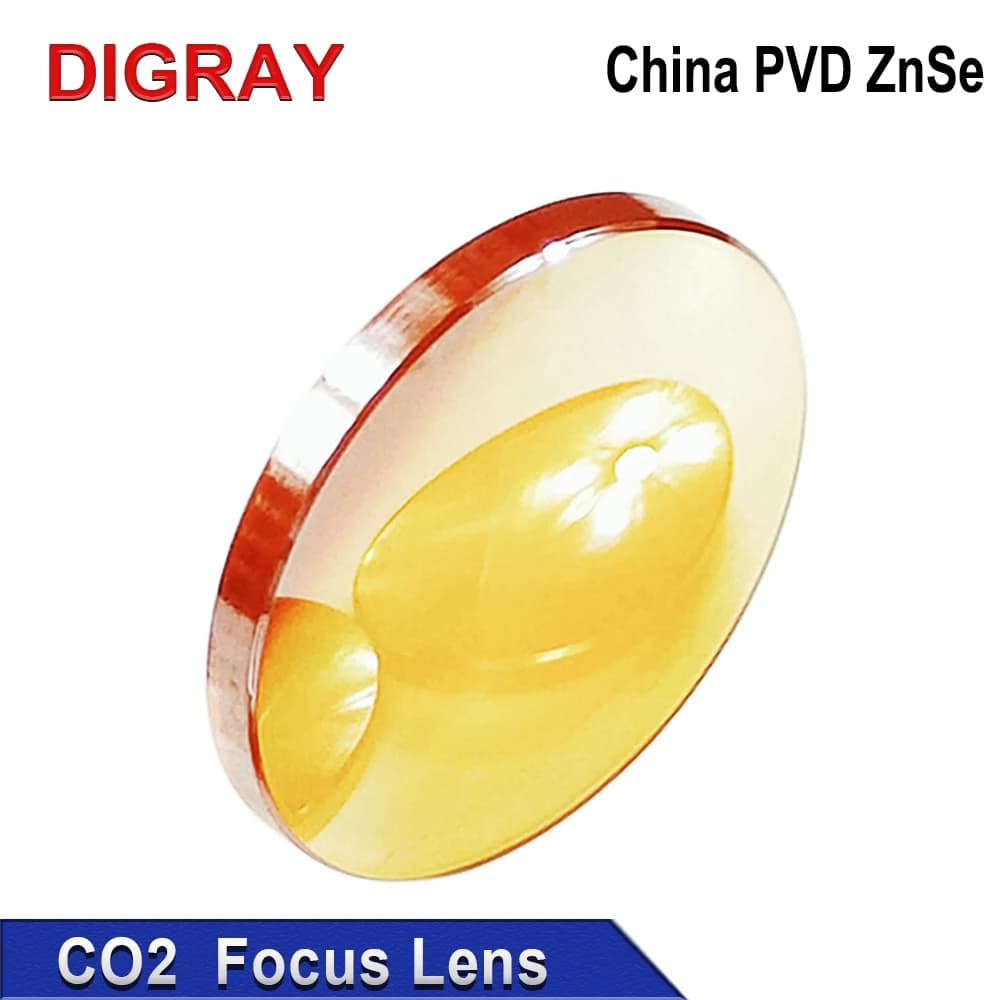 DIGRAY Cina Co2 PVD ZnSe Lente di messa a fuoco Dia 12mm 18mm 19.05mm 20mm FL 38.1 50.8 63.5 76.2 101.6mm Per incisione laser Taglio Machi