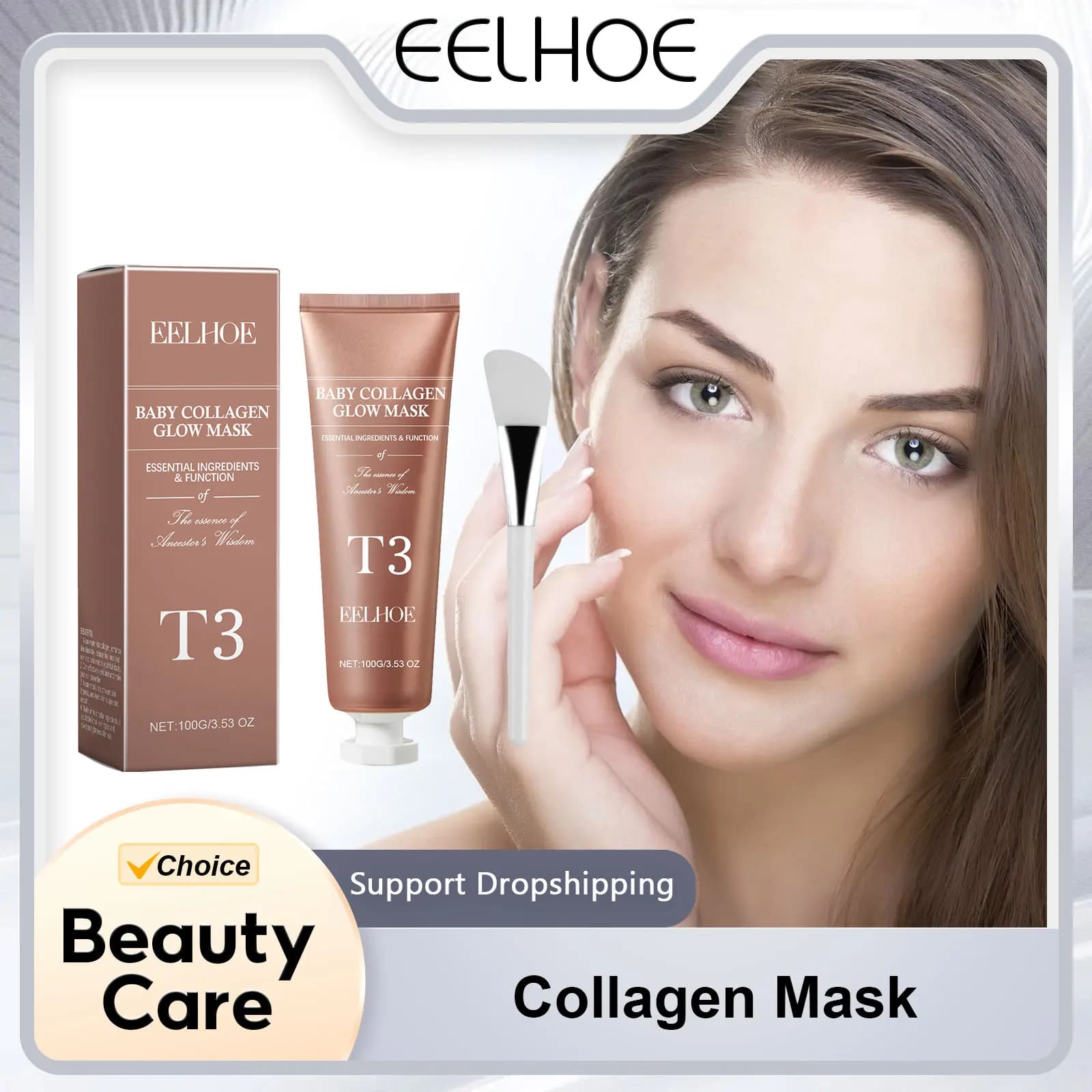 EELHOE Collagen mask deep cleansing pores large purifying Peeling mask for black spots for skin care products set for facial cleaning