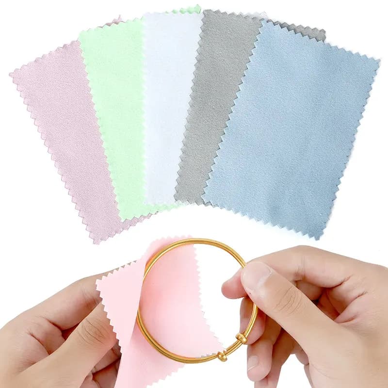 10-50 pezzi panni per lucidatura in argento panno per la pulizia dei gioielli salviette morbide e pulite non tossiche per rimuovere l'appannamento per monete gioielli Watcch