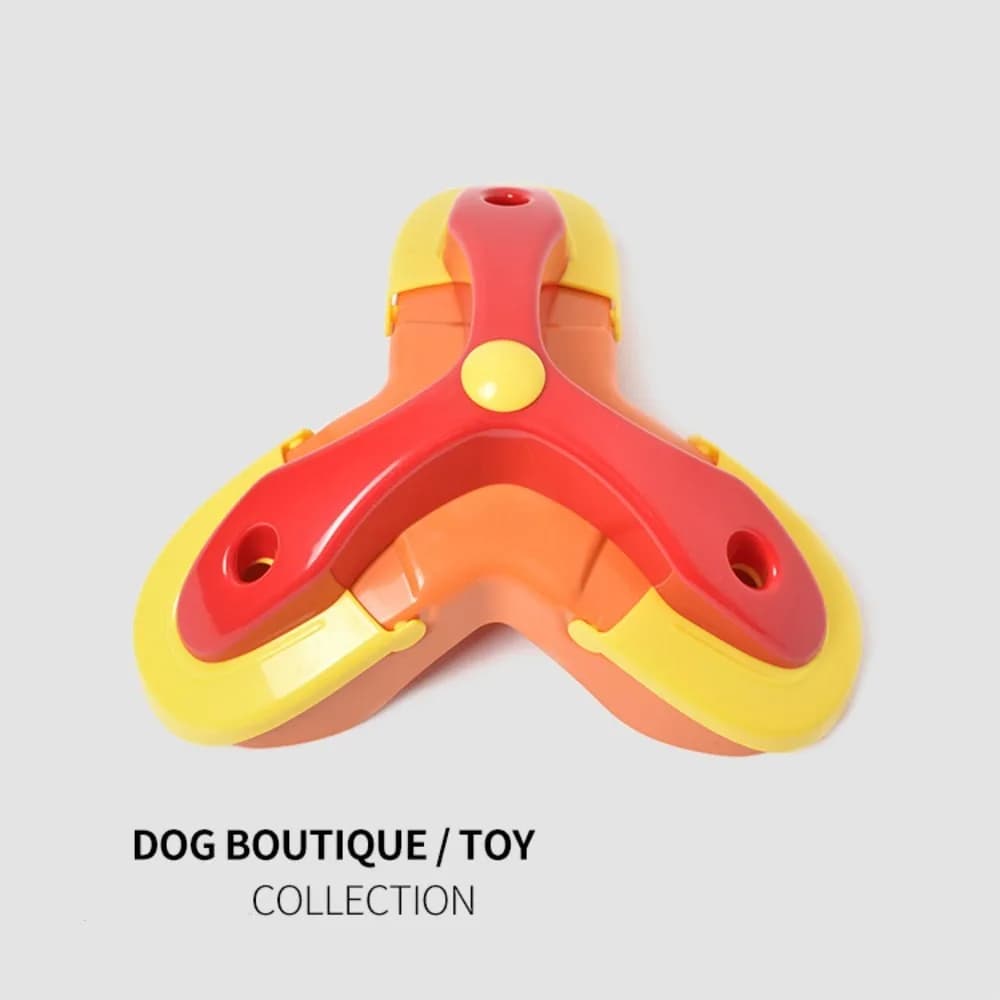 Triangle Slow Feeder Dog Bowl Puzzle Toy Food Dispenser Pet Treasure Hunting Training Interactive Feeding Box Supplies