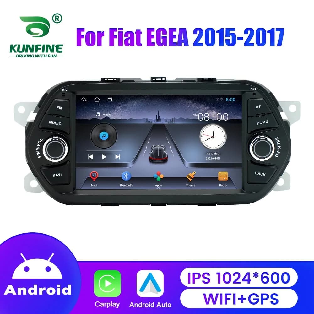 Lettore multimediale per autoradio da 7 "per FIAT Tipo Egea 2015-2017 2din Navigazione GPS Wireless CarPlay Android Auto RDS FM Audio Stereo