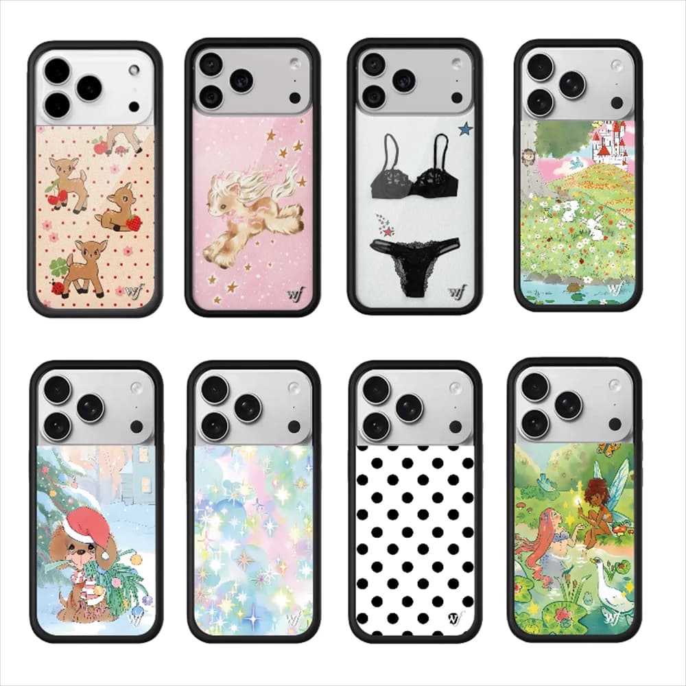 Nuova Cover 3D WF Cartoon Polka Dots con Pony Stella Fiori Selvatici 2026 per iPhone 17 Pro Max 16 Plus 17 Air 12 13 14 15 16