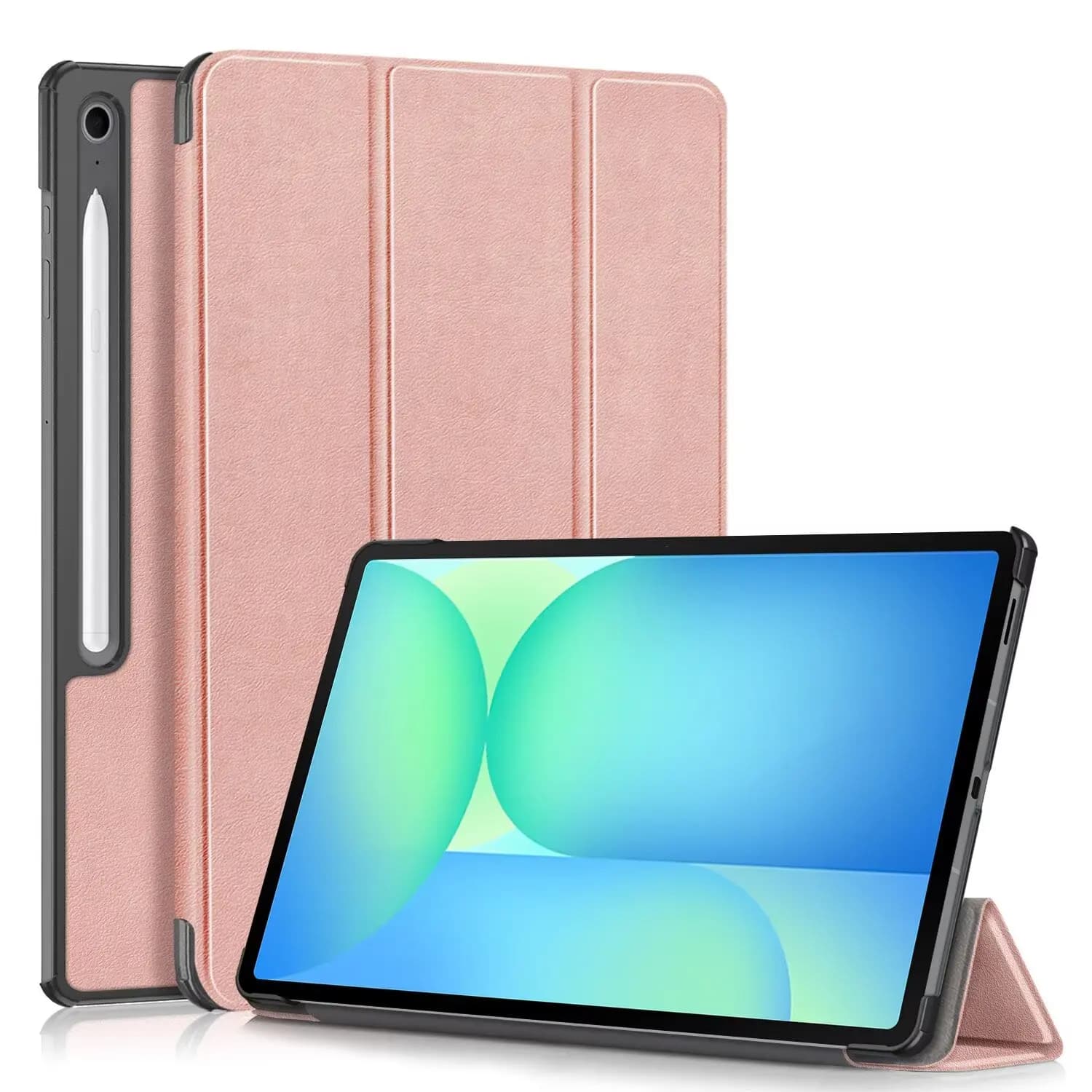 Custodia per Tablet Galaxy Tab S10 FE+ Plus SM-X620 13.1 pollici, Cover Protettiva in Pelle PU con Funzione Kickstand Antiurto
