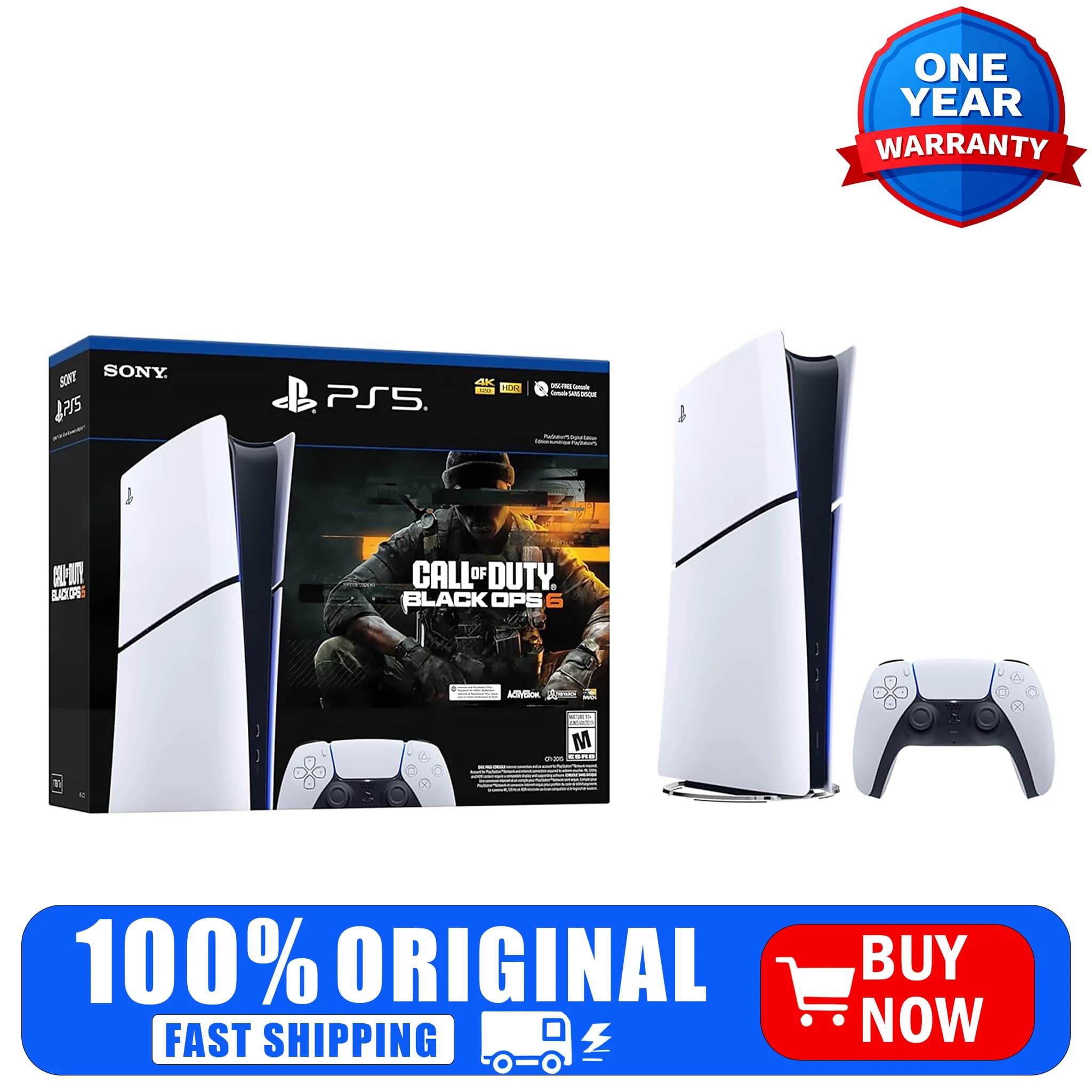 Console PlayStation 5 Digital Edition Slim – Pacchetto Call of Duty Black Ops 6