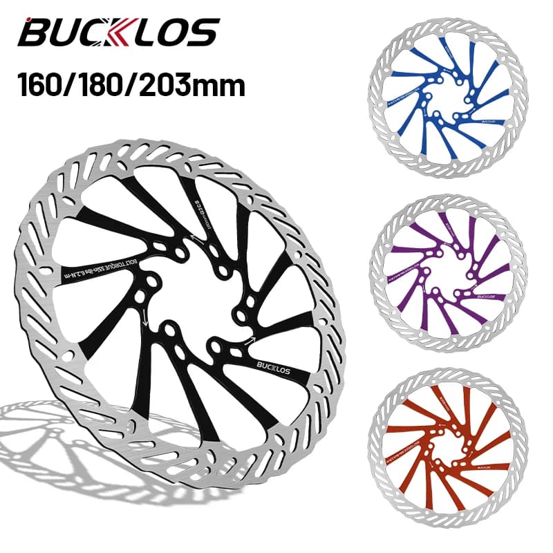 BUCKLOS Disco Freno Bicicletta 160MM 180MM 203MM G3CS Rotore Freno A Disco Bici In Acciaio Inox Strada Mountain Bike Rotore MTB Rotore