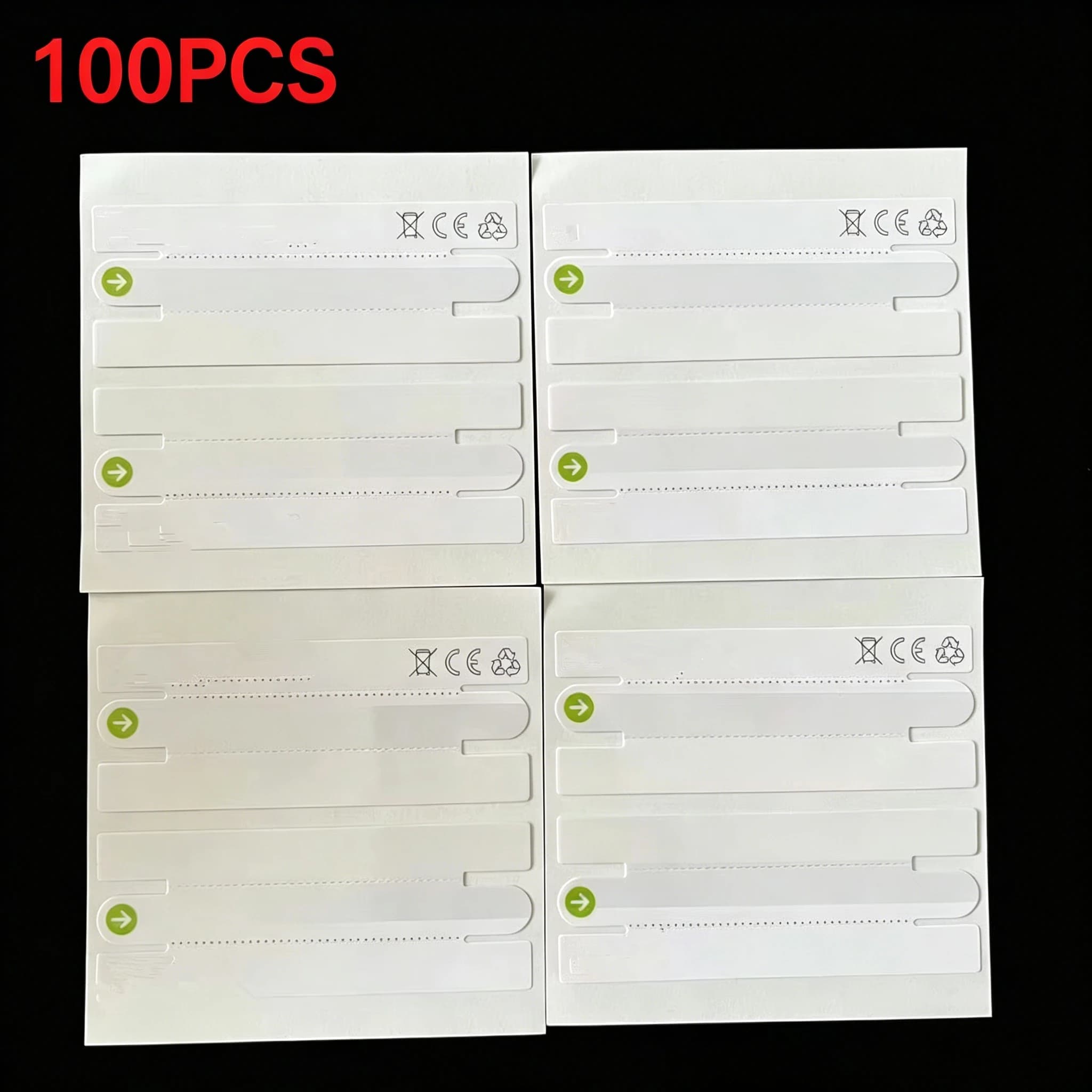 100 Pezzi/Lotto Adesivi Sigillanti OEM per Confezioni di Telefoni 14 13 17 16 15 Pro Max Plus, Nastro di Ricambio per Sigillatura Esterna
