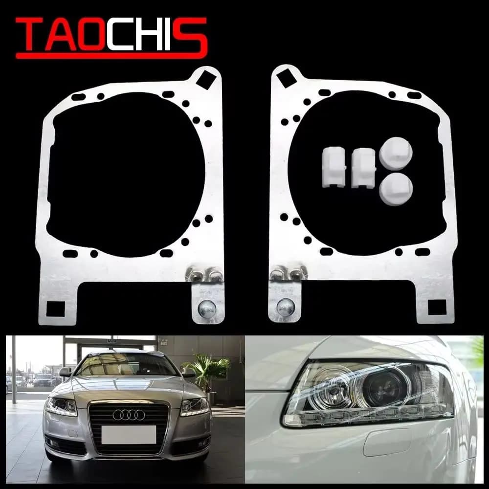 TAOCHIS Adattatore Telaio Fari Staffa di Transizione per Audi A6L 2009-2011 Faro Testa Lente Del Proiettore