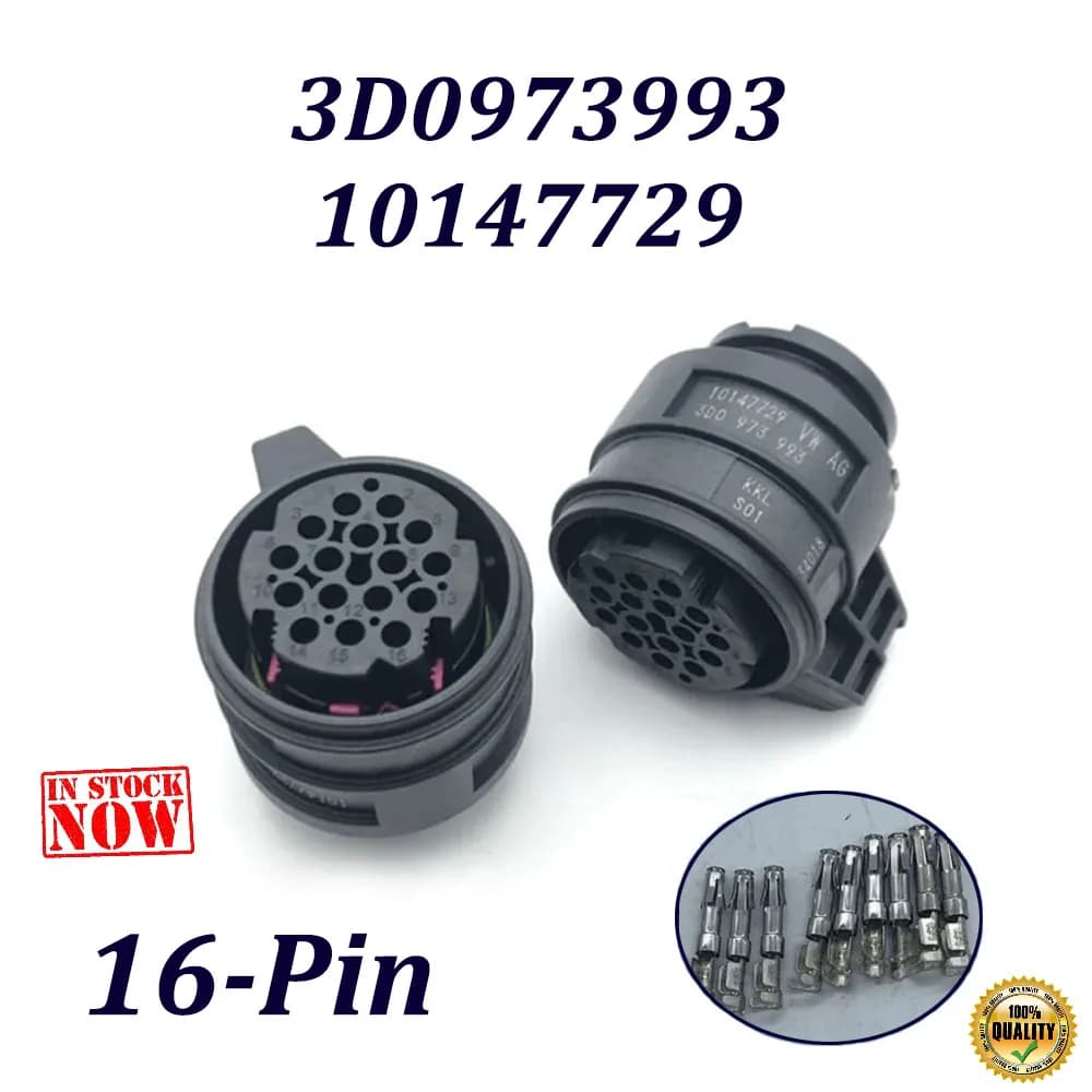 3D 0973993 10147729 Connettore del controller di trasmissione Spina a 16 pin per 0BH AUDII A4 VW Phaeton S-EAT S-KODA 09430010 DQ500