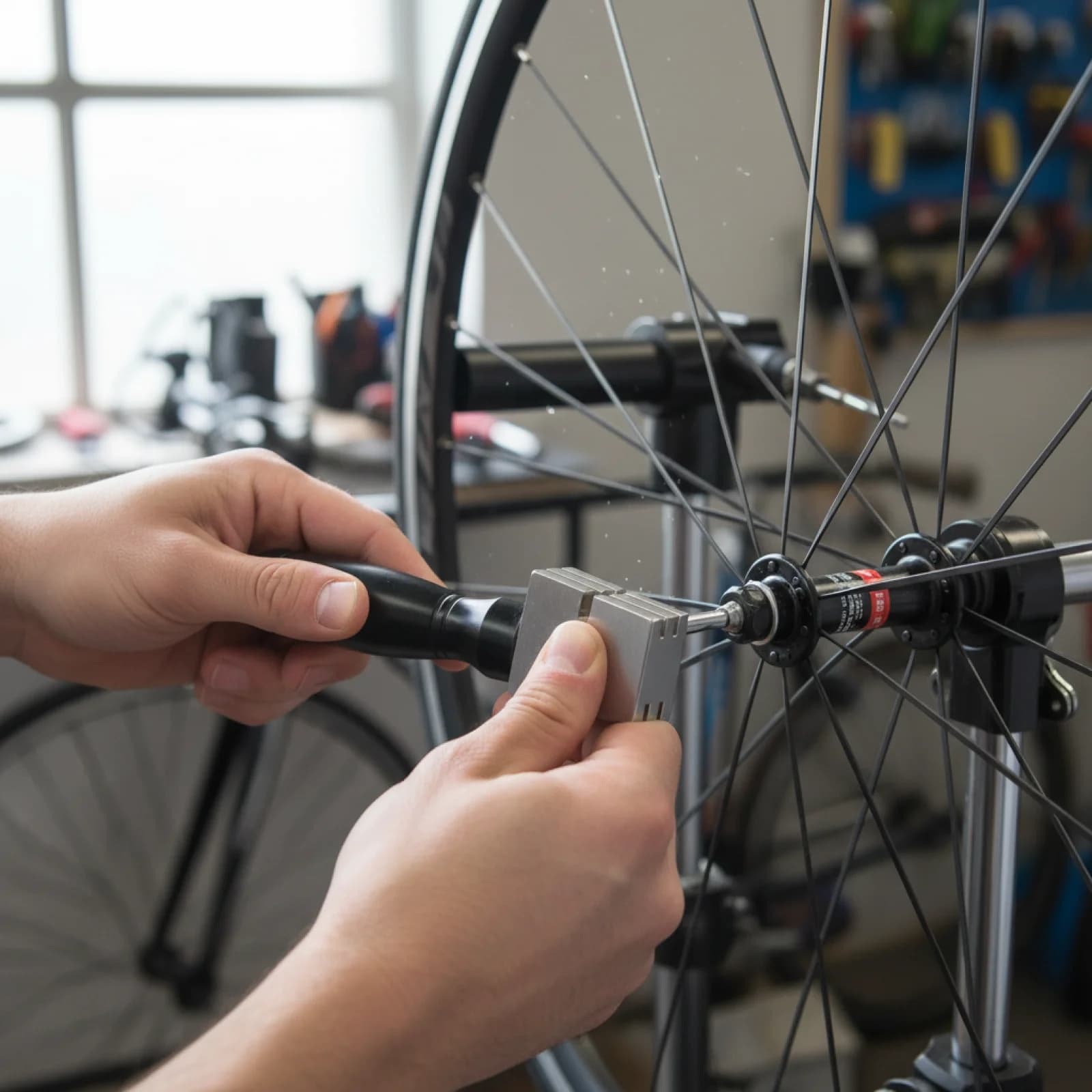 Chiave per raggi bici, attrezzo per la manutenzione della bicicletta, chiave per raggi piatta, strumento di riparazione per l'allineamento delle ruote di mountain bike
