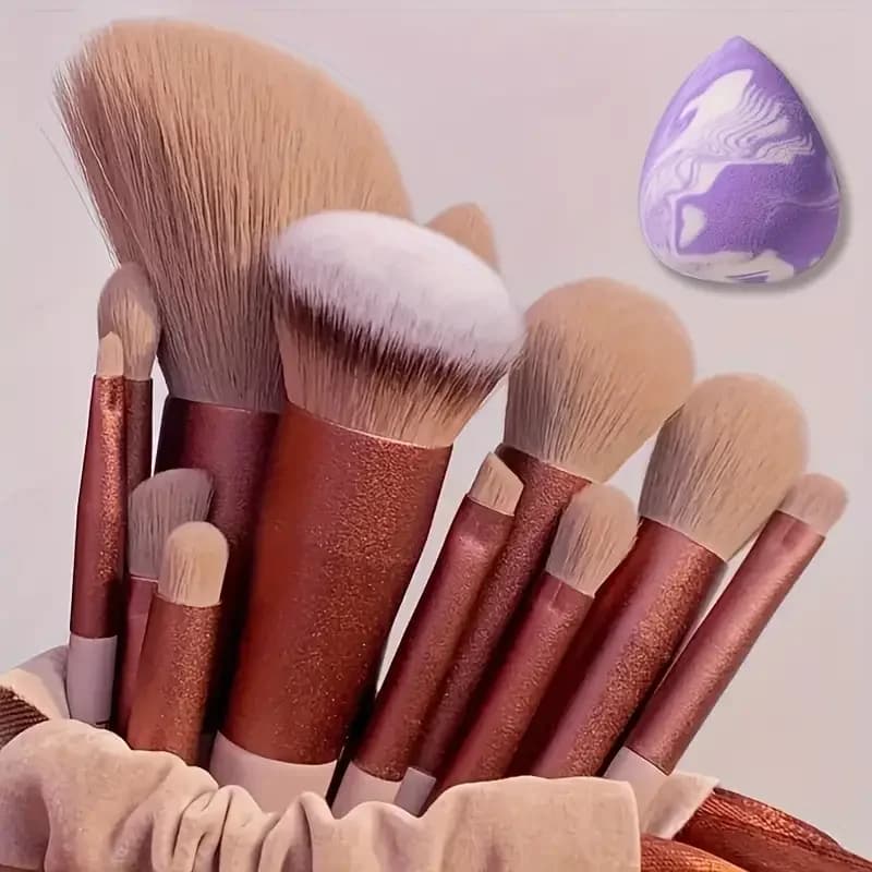 Set of 8-13 pcs Premium Makeup Brushes for Cosmetic Phod Powder Shade Kabuki Blending Brush For Makeup Beauty Tool