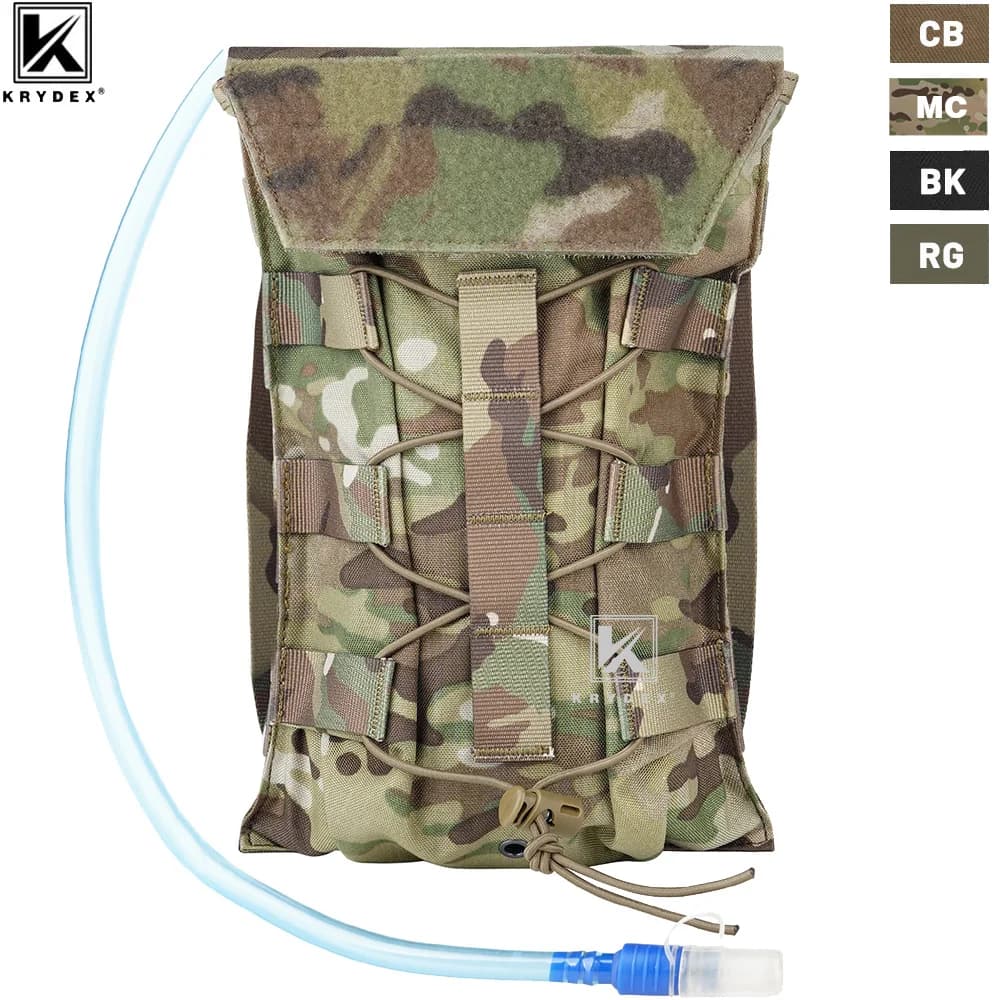 KRYDEX Tactical 50 oz Hydration Carrier MOLLE Pack modulare 1.5L borsa per sacca d'acqua caccia softair accessori per esterni