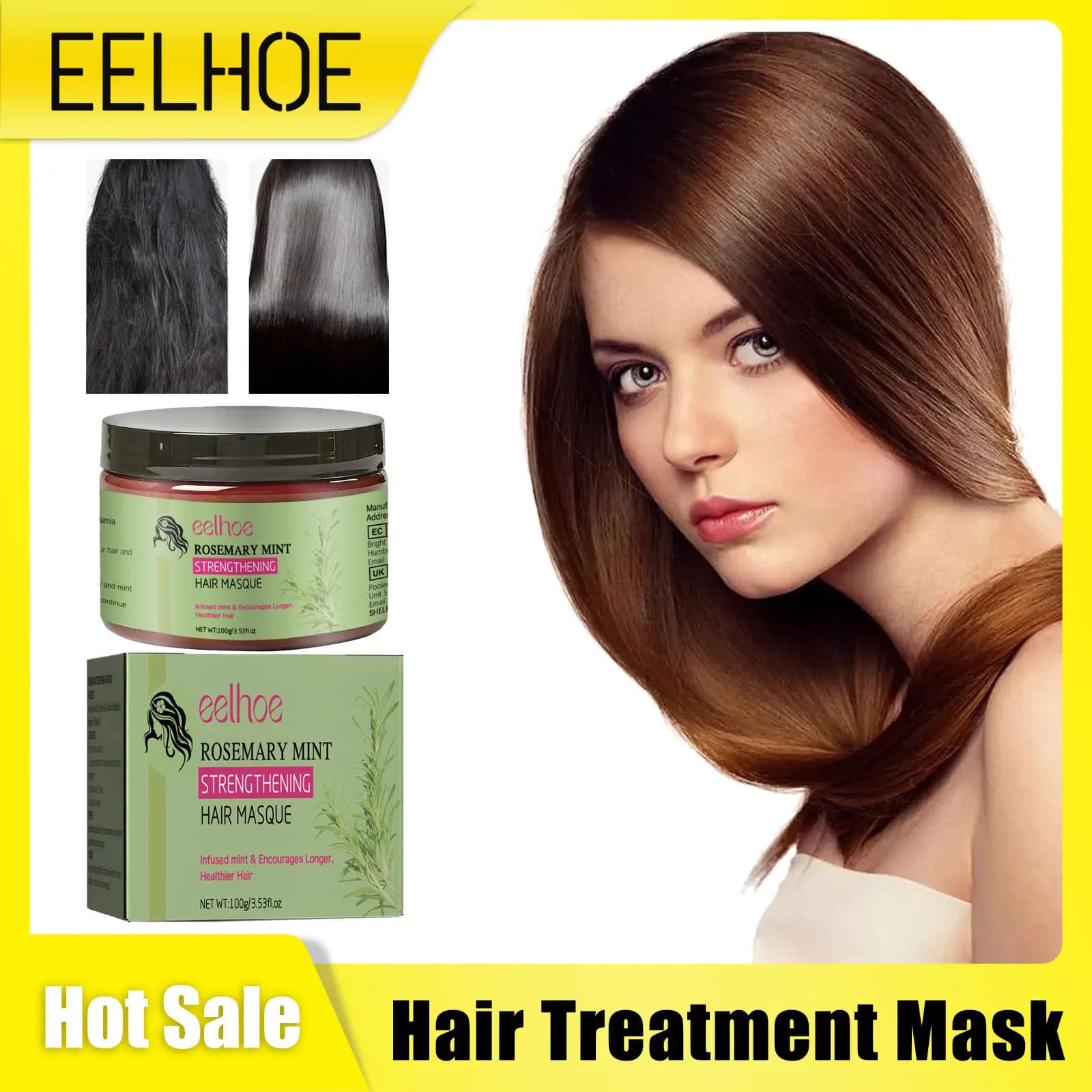 Mask for hair repair at keratin Levigante Raddrizzamento Restore Soft and glossy Hydration Prevents break Mask for hair treatment damaged cracks