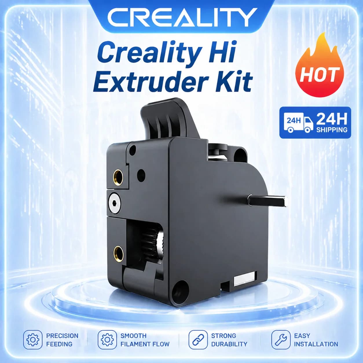 Original Creality Extruder Kit Built-in Filament Break Sensor 6.25:1 Reduction Ratio Dual Gears for Creality Hi 3D Printer Parts