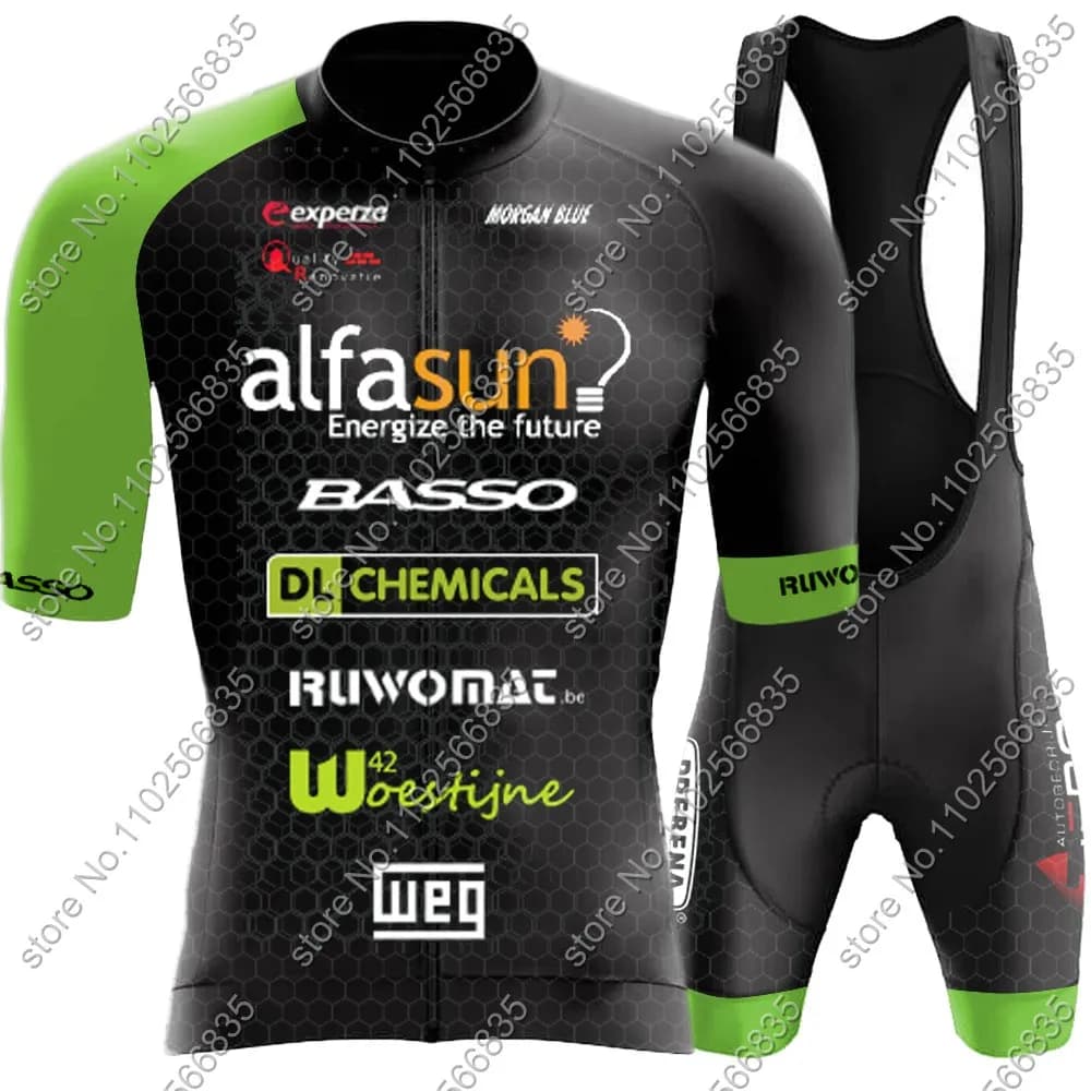 2024 Basso Team flands Cycling Jersey Set manica corta belgio abbigliamento Mens Road Bike camicie Suit Bicycle Bib Shorts MTB Ropa