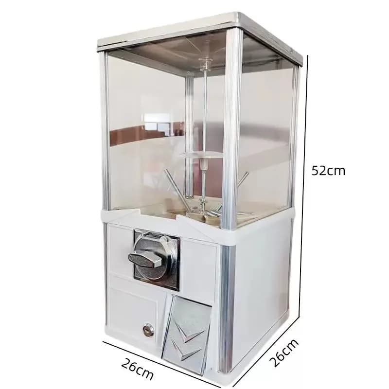 Distributore automatico di capsule da 50 mm con funzione di torsione delle uova a moneta, macchina della lotteria per l'animazione e il divertimento, distributore di caffè e giocattoli