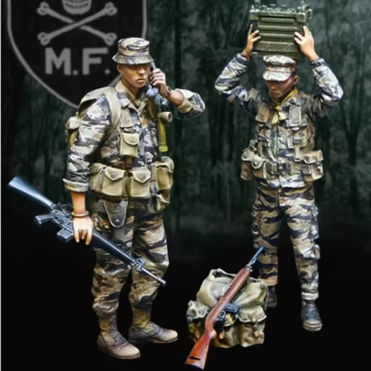 Modello in resina 1/35 GK a tema militare Forze Speciali USA, kit non assemblato e non verniciato