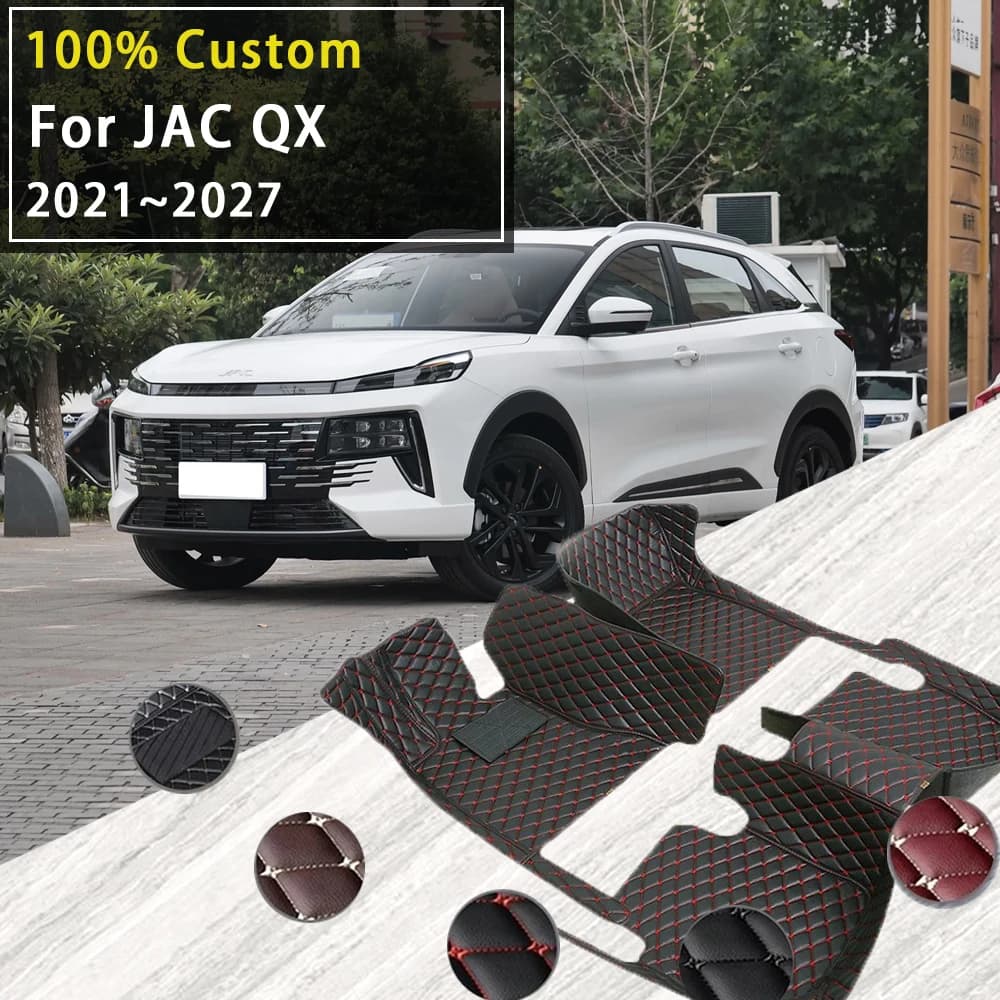 Tappetini auto Per Sehol Sol JAC QX 6 PHEV JS6 Sei 6 Pro 2021 ~ 2027 Tappeto in pelle Copertura del piede Tappeto Accessori auto 2025 2026