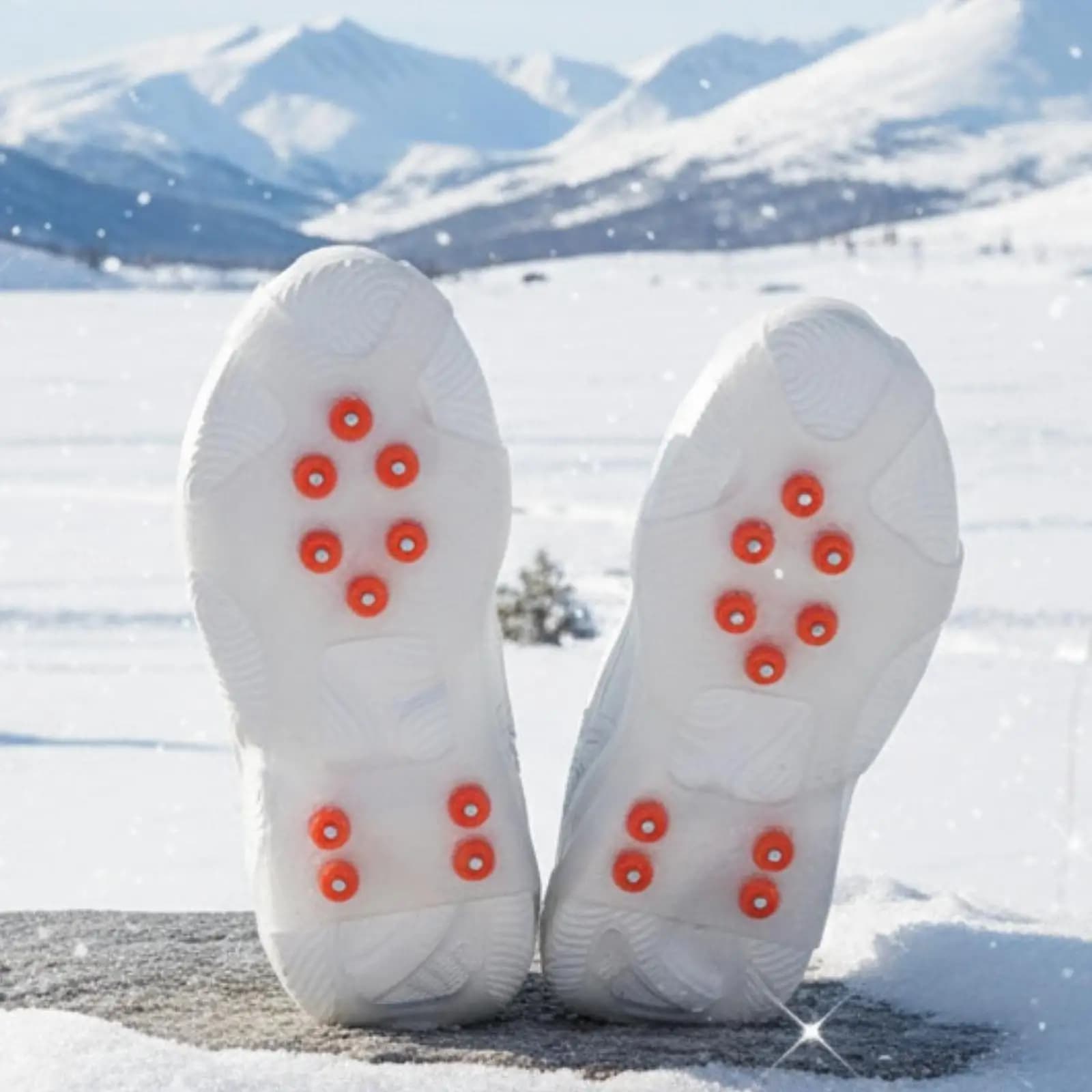 1 paio di tacchetti da ghiaccio impugnature antiscivolo di dimensioni universali con punte in acciaio per scarpe e stivali punte per scarpe per arrampicata escursionismo invernale