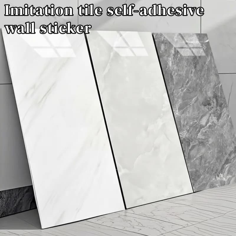 Adesivo da parete in PVC effetto marmo 30 cm x 60 cm 10-20 pezzi Carta da parati autoadesiva impermeabile resistente alle macchie per la decorazione del soggiorno della cucina