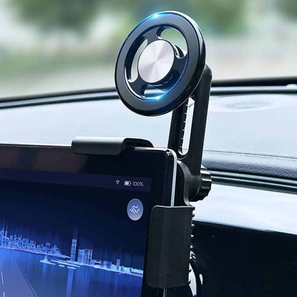 Magnetic Car Phone Holder Center Screen Mount Magnetic Stand For Smartphone Dashboard Monitor Support For Tesla Model 3 Y
