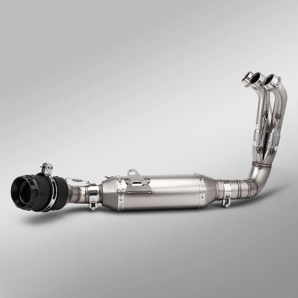 Suitable for MT-09 XSR900 FZ09 MT-09 motorcycle stainless steel front exhaust system complete set muffler (2021-2025 model year)