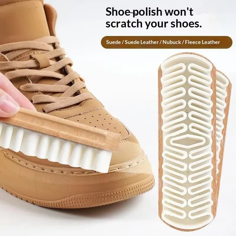 A White Rubber Shoe Brush Suitable For Suede And Nubuck Leather Cleaning Tool Used For Boots And Bags An Effective Household Cle