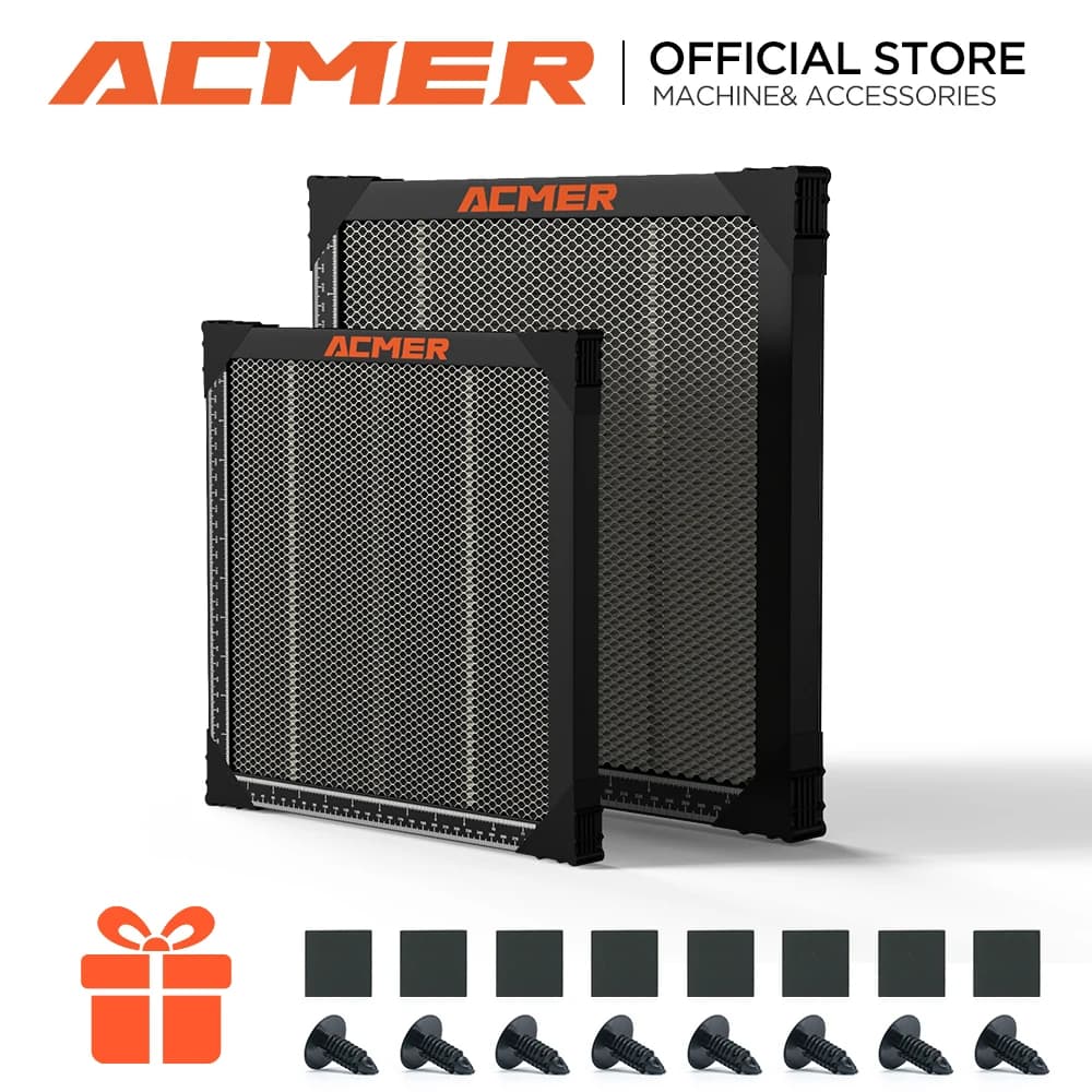 ACMER laser honeycomb working table for laser engraving machine CO2 Bed for CNC honeycomb panels 400x400/440x440mm
