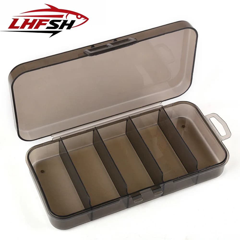 LHFSH Portable Fishing Equipment Box 3/5 compartments Space Container Esca Hook Tool Boxes Hard bait fishing