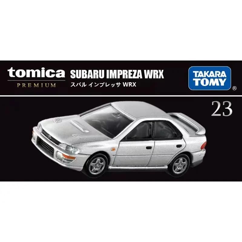Tomica Premium 23 Subaru Impreza GC8 WRX Takara Tomy 1/61 Mini Diecast Sports Car, Functional Suspension Collectible Model For F