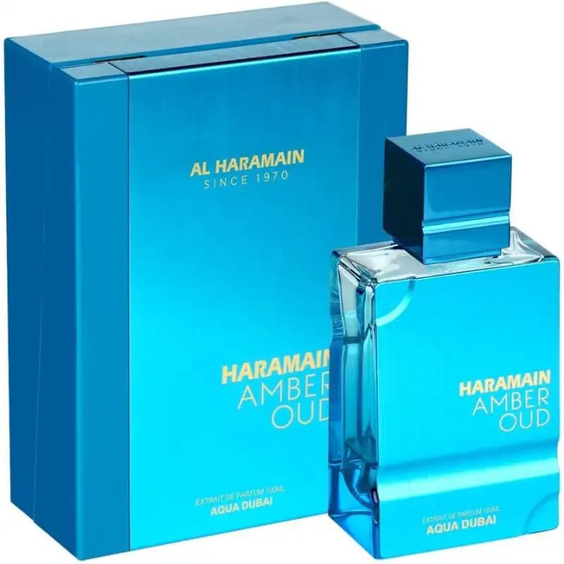Al Haramain Amber Oud Aqua Dubai Unisex Extrait de Parfum, Fragranza Fresca Acquatica e Legnosa per Uso Quotidiano