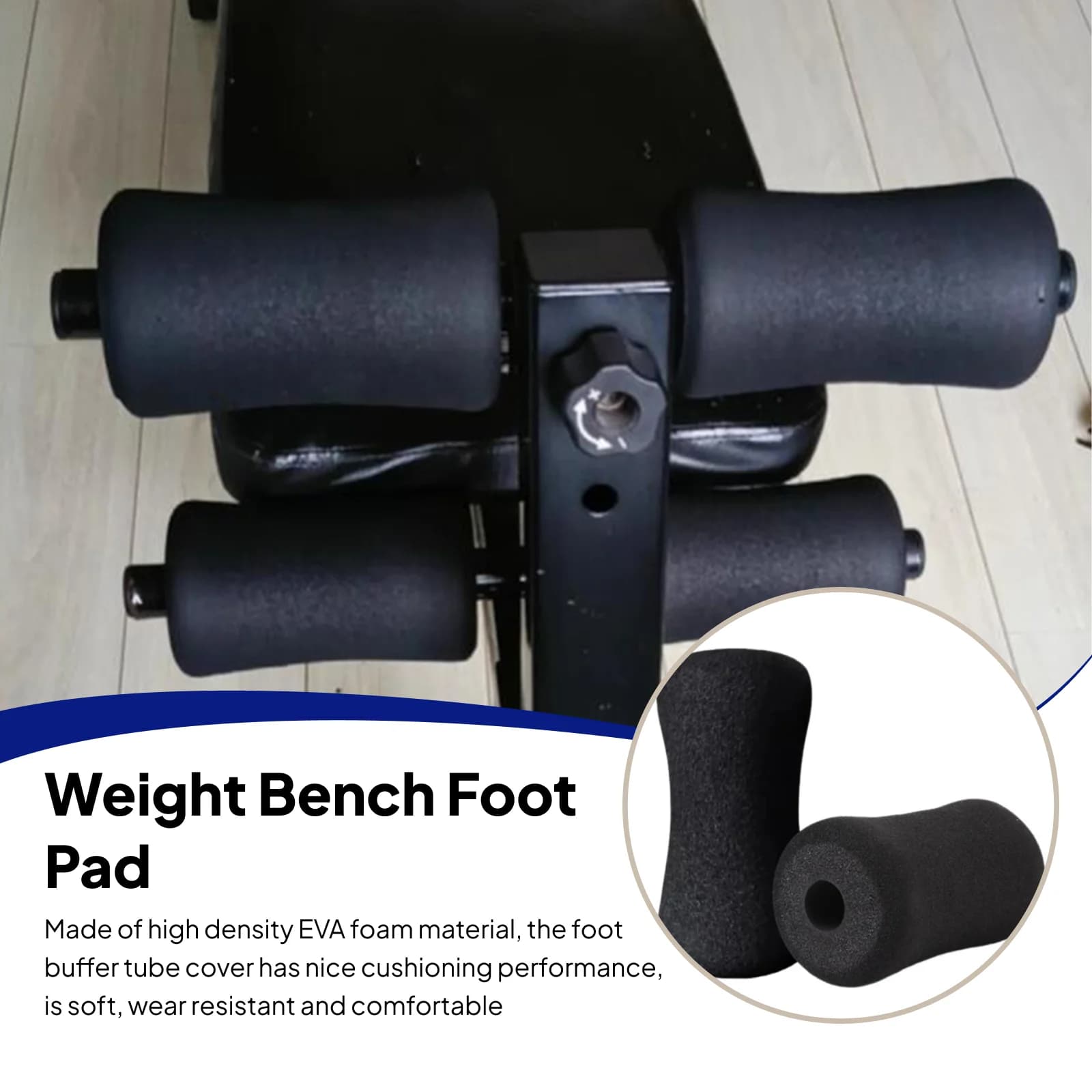 Replacement Foam Bearing Roller For Foot For Leg Extension Machine Soft Non-slip Comfort Pillow Gym Exercise Protection for Weight Bench