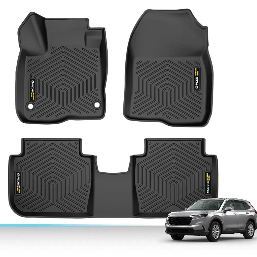 Tappetini 3X adatti per Honda Cr-V Crv Tpe 2023-2024 Fodere per auto antiscivolo per tutte le stagioni Nero Resistente agli agenti chimici Facile da pulire Durevole