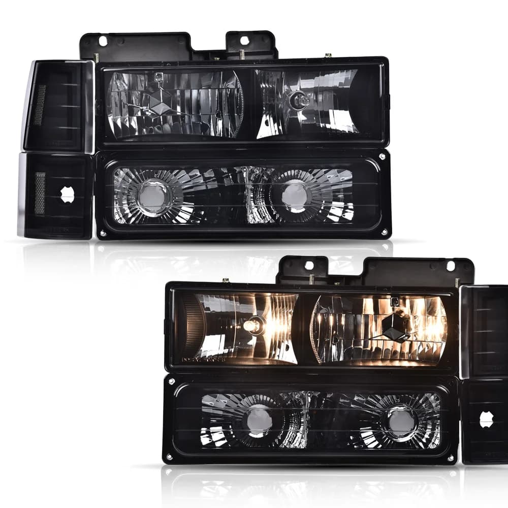 Gruppo fari compatibili con Gmc C1500 K1500 Yukon/Gmc C1500 C2500 K1500 K2500 Suburban 94-99 Faro paraurti