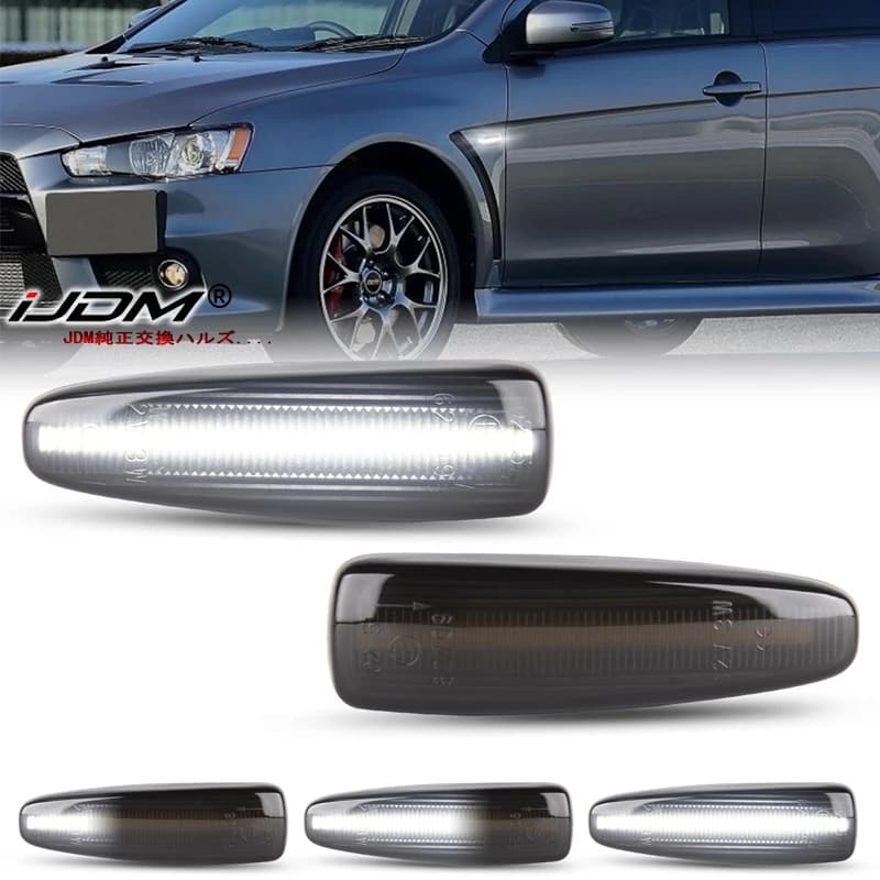 LED Dynamic Turn Signal Side Marker Sequential Light For Mitsubishi Lancer Evolution Evo X Outlander Sport RVR ASX Mirage 2014+