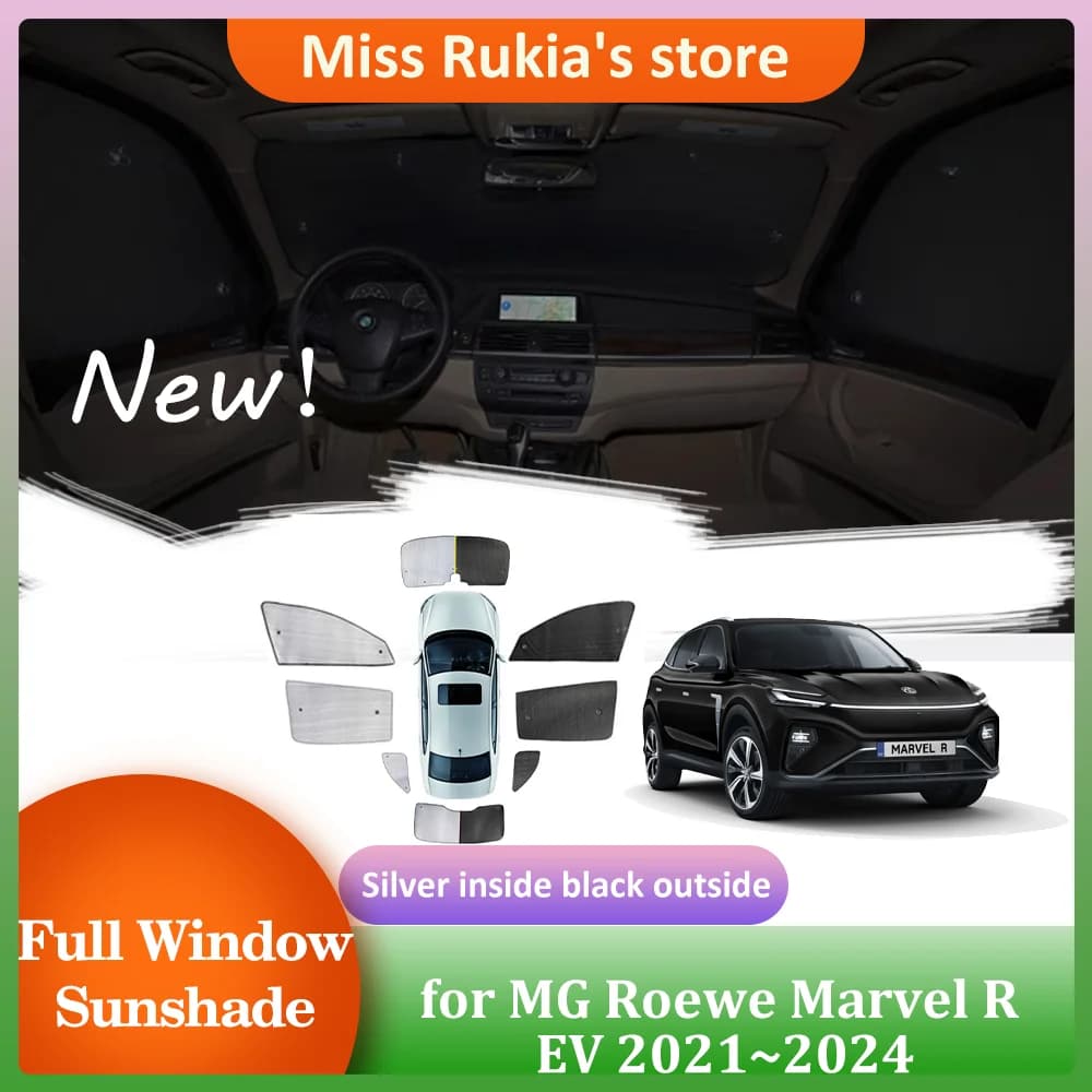 Parasole per auto per MG Roewe Marvel R EV 2021 ~ 2024 2022 finestre sul tetto visiera parasole parabrezza Pad tenda tetto apribile accessori