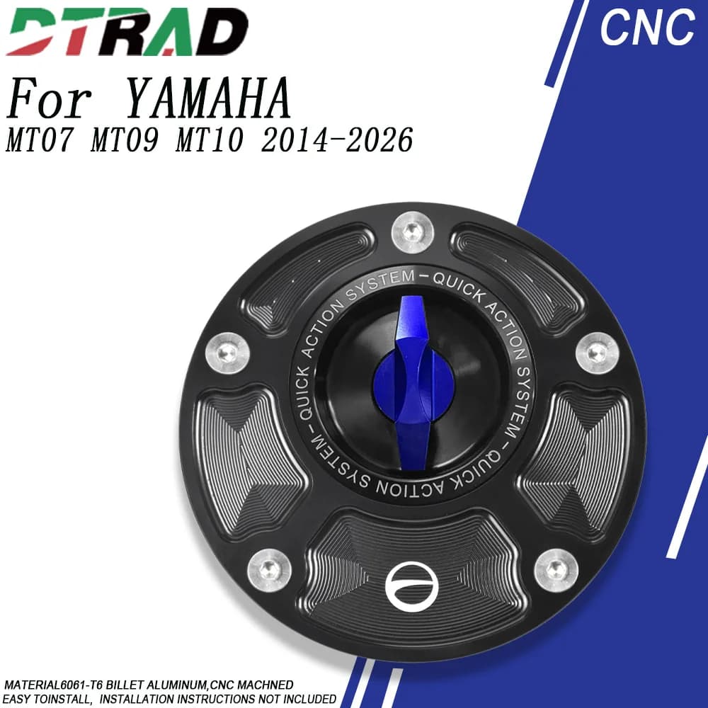 Tappo Serbatoio Carburante Moto con Filtro Rapido e Coperchio Airbox per YAMAHA MT07 MT09 2014-2025 2026 MT01 MT03 MT10 MT15 M-SLAZ MT25
