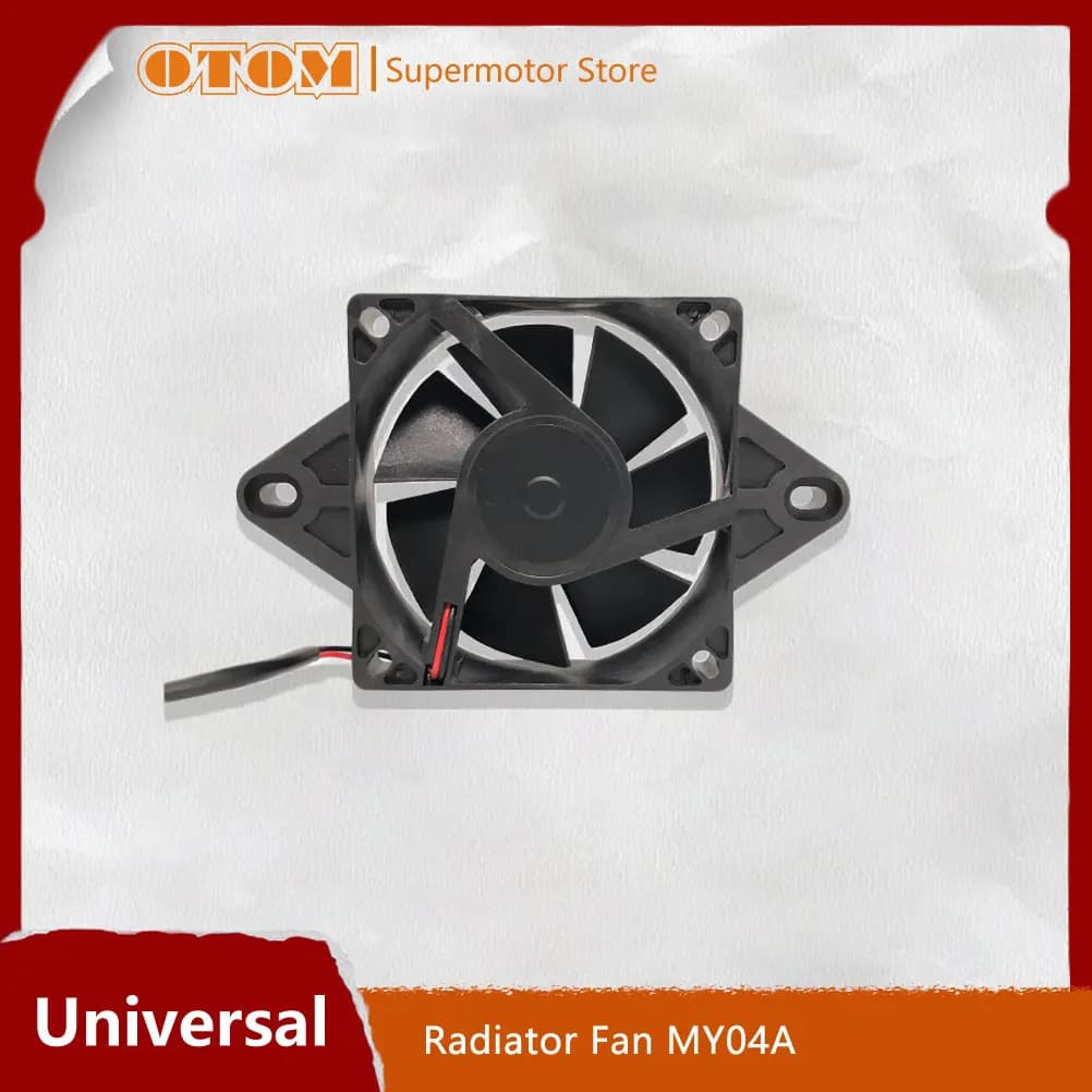 Accessori moto 4 pollici DC 12V ventola di raffreddamento del radiatore grande flusso ultrasottile Kit staffa radiatore olio elettrico per UTV ATV KTM