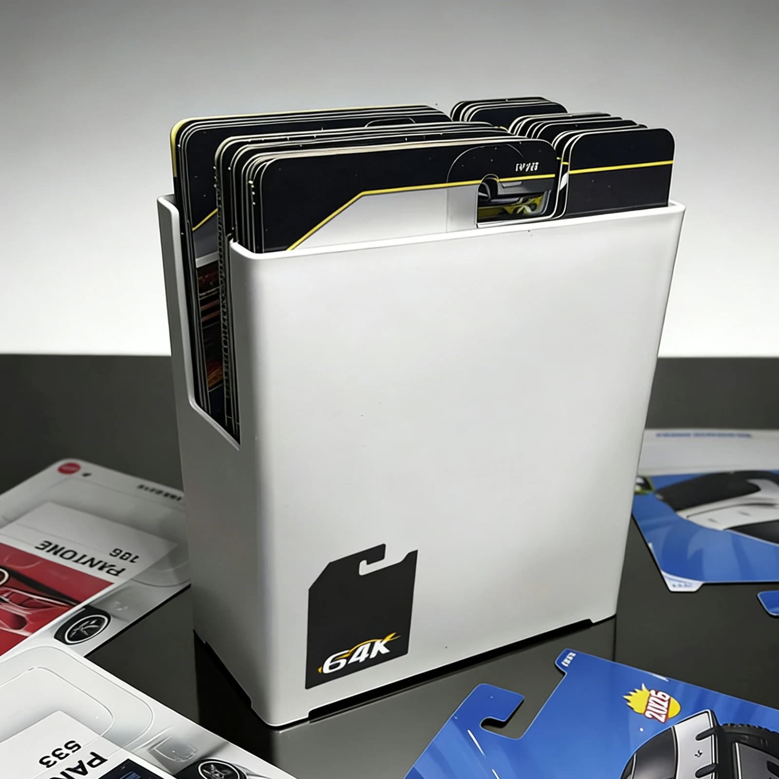Scatola Porta Carte Modellini Auto, Organizzatore Professionale per Carte Collezionabili, Accessori per Carte Sportive e TCG