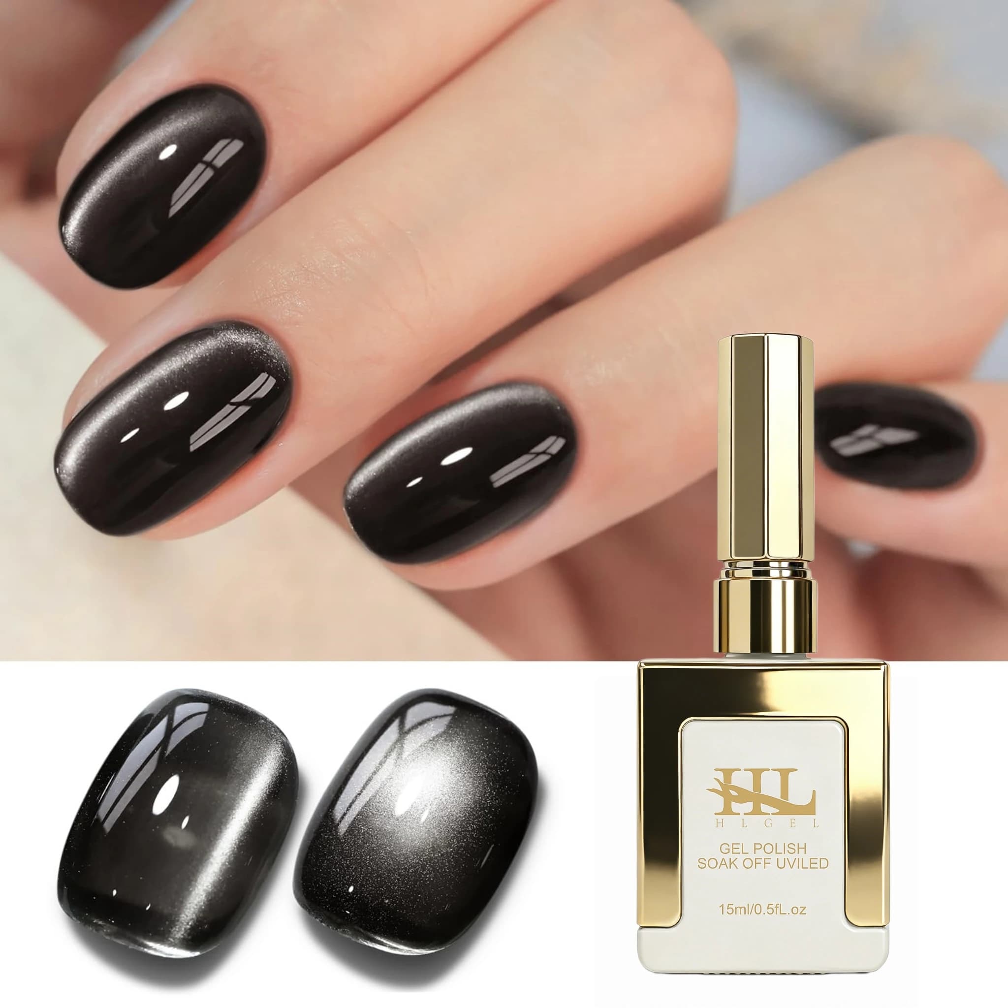 Top Coat in Vetro da 0,51 oz - Finitura Lucida e Lunga Durata, Base e Top Coat in Gel per Unghie LED, Design per Nail Art e Manicure
