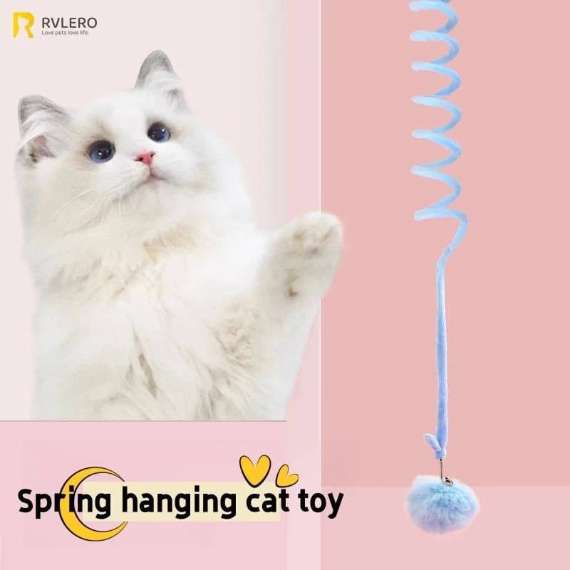 Porta appesa corda elastica gatto giocattolo Teaser Stick Selfie corda automatica afferrare ventosa appeso a parete porta altalena interattiva