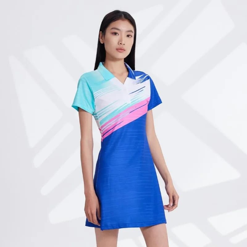 Nuovo abito da tennis estivo da donna Gonna da pickleball Abito da golf per ragazze Abiti sportivi al ginocchio per allenamento di badminton