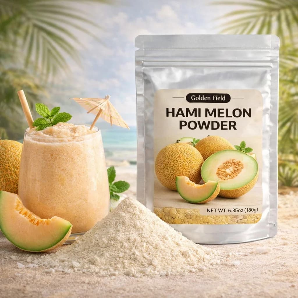 Polvere di Hami Liofilizzata, Polvere di Frutta, Pura, Texture Fine, Senza Additivi, da Meloni Hami, 6.35oz