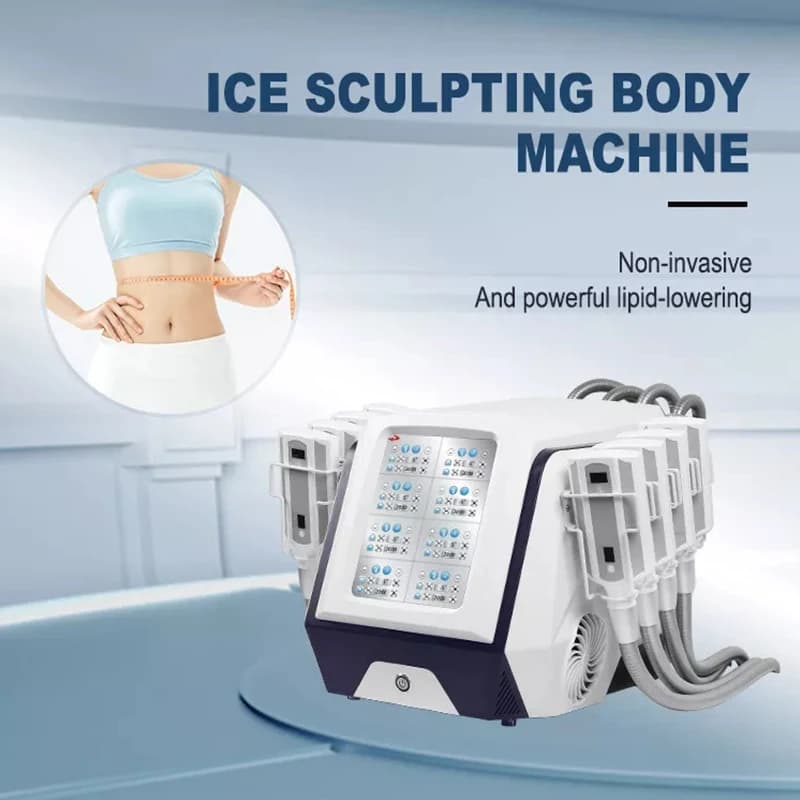 2026 Portable Cryo Plates Cryolipolysis 8 Cryo Pad EMS Slimming Cellulite Removal Fat Freezing Machine Weight Loss Fat Freezing