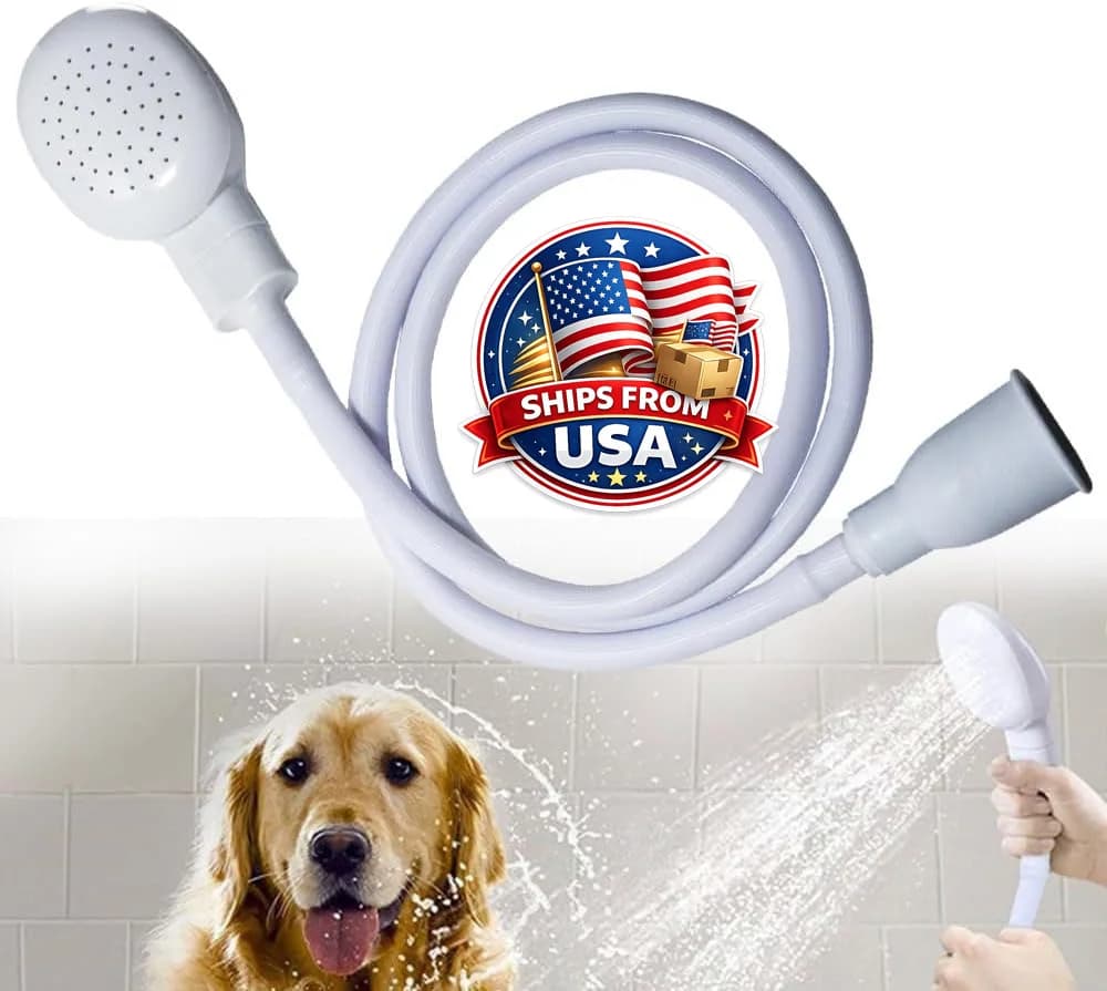 Doccetta Portatile con Tubo Flessibile per Lavello, Spruzzatore Manuale per Shampoo, per Lavaggio Capelli di Bambini e Animali Domestici, Lavaggio Vegetali, Risciacquo Lavelli