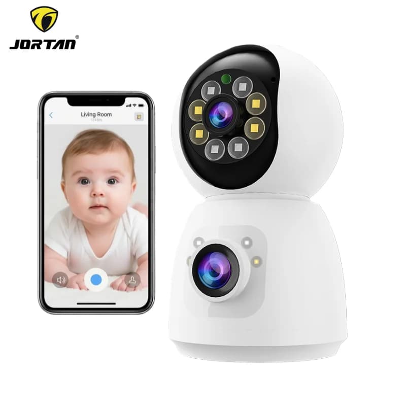 IP camera surveillance Wifi for children with double lens 4 MP Outdoor camera waterproof Colornigth Home Security Camera Monitor Smart Life