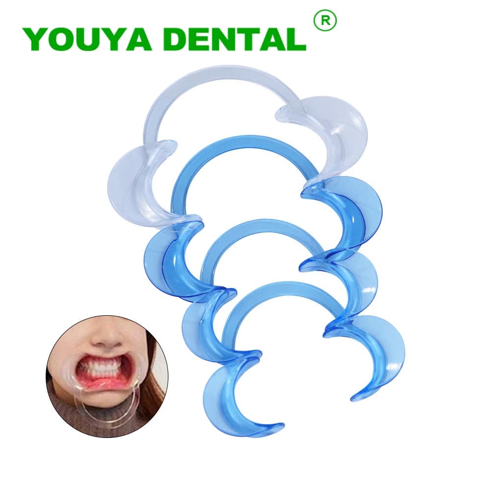 50 Pieces Open-C-shaped Dental Mouths, Intra-oral Retractor for Lip and Cheeks, Teeth whitening tools, dentistry, Orthodontics and Oral Care