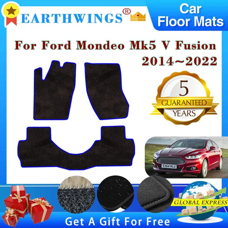 For Ford Mondeo Mk5 V 2014 ~ 2022 Ford Fusion Carpets Wheelchairs Panel Pedestrian Caps Covering Mantel Foot Reliefs Wall decal Accessories