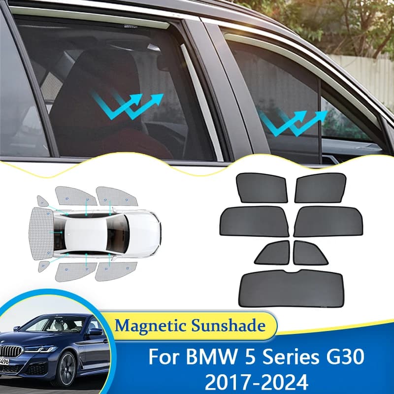 Per BMW serie 5 G30 2017 2018 2019 2020 2021 2022 2023 2024 parasole magnetico finestra parabrezza tenda visiera accessori di copertura